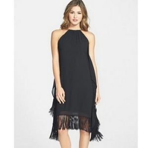 MICHAEL Kors black fringe cocktail dress